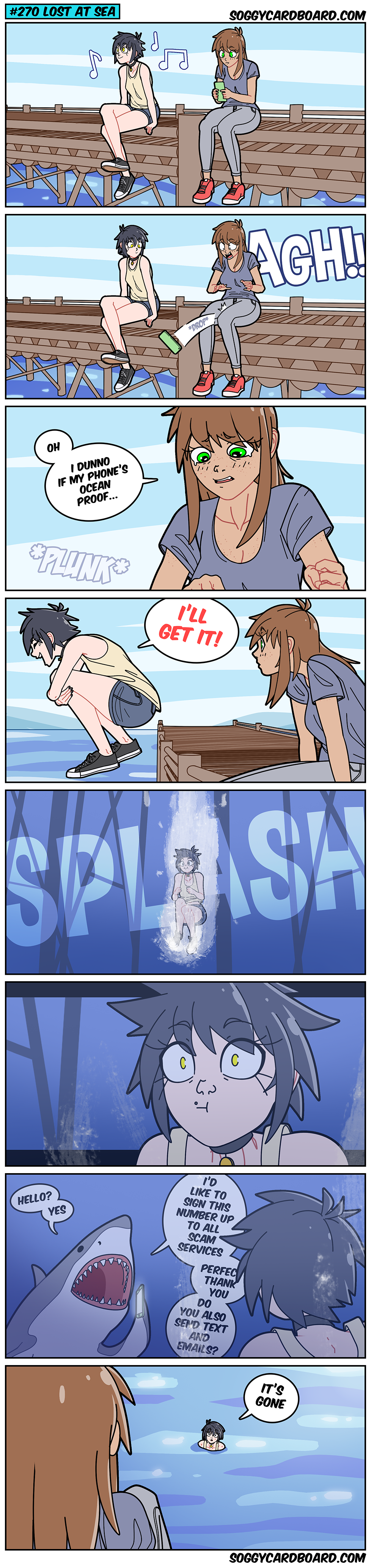 Clearly the phone is ocean proof