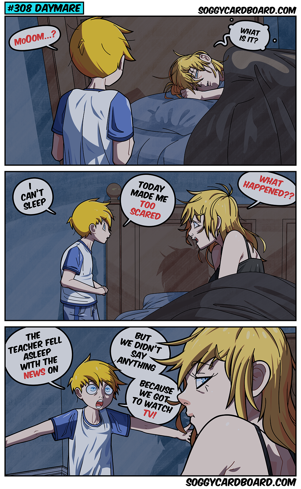 Believe it or not, him waking up his mom to inform her of how hard it is to sleep is in turn making it hard to sleep